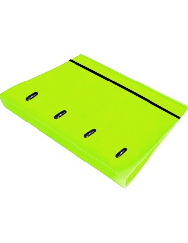 CARPETA RECAMBIO  A4 5MM 100H. 80G PP. 4AN.25MM AM.