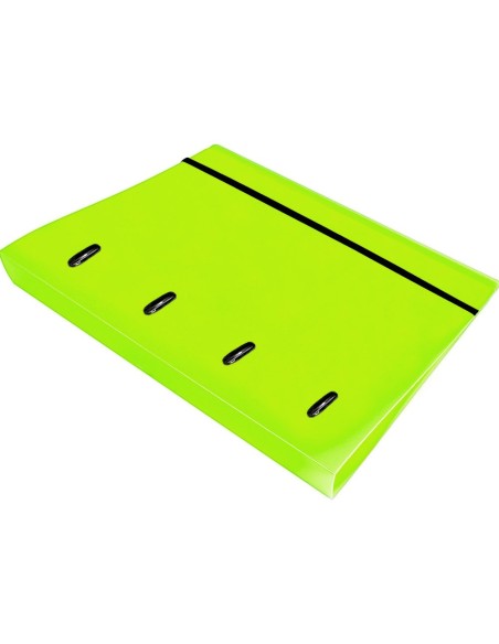 CARPETA RECAMBIO  A4 5MM 100H. 80G PP. 4AN.25MM AM.