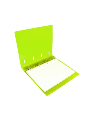 CARPETA RECAMBIO  A4 5MM 100H. 80G PP. 4AN.25MM AM.