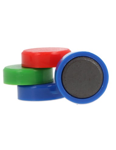 IMAN SUJECION Q-CON.IDEAL PIZARRAS MAGNETICAS 25MM SURT.CAJA 4 UD.