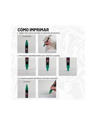 ROTULADOR UNI POSCA MARCADOR PINTURA VD.PUNTA RED.1,8 A 2,5MM