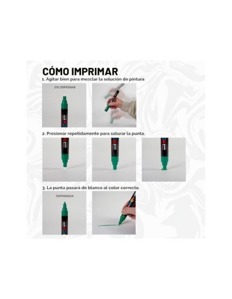 ROTULADOR UNI POSCA MARCADOR PINTURA VD.PUNTA RED.1,8 A 2,5MM