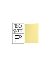 SUBCARPETA FL 180 GR. LIDERPAPEL AMARILLO PASTEL C/50 2