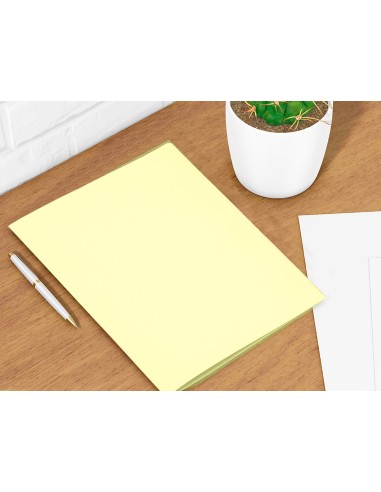 SUBCARPETA FL 180 GR. LIDERPAPEL AMARILLO PASTEL C/50