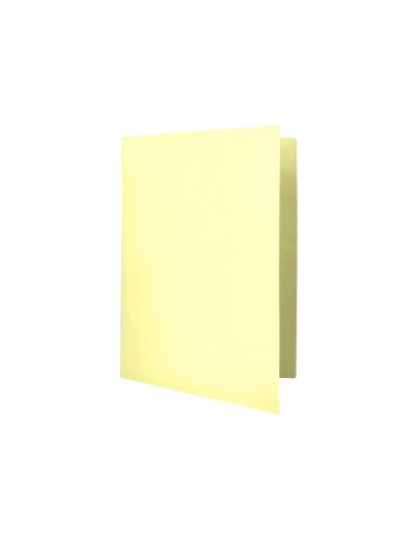 SUBCARPETA FL 180 GR. LIDERPAPEL AMARILLO PASTEL C/50