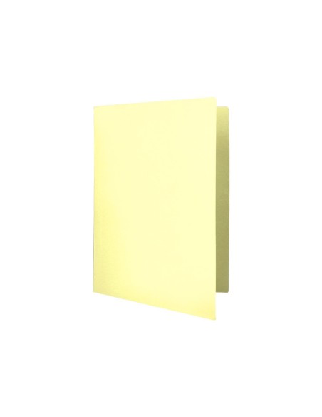SUBCARPETA FL 180 GR. LIDERPAPEL AMARILLO PASTEL C/50