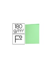 SUBCARPETA FL 180 GR. LIDERPAPEL VERDE PASTEL 2