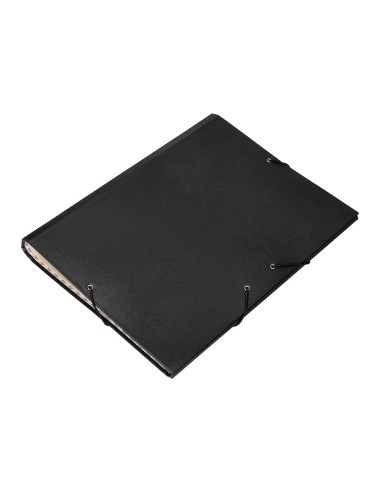 CARPETA CLASIF.A C.FORRADO FUELLE NEGRO 12 DEPARTAMENTOS