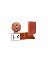 CARPETA 2 A 40 MM MIXTAS CARTON CUERO FL. 2