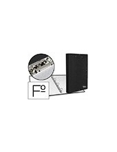 CARPETA 4 A 25 MM C.FORRADO FL.SOLAPAS MINICLIPS NEGRA 2
