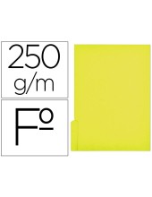 SUBCARPETA FL 250 GR. GIO C/PESTAÑA IZQUIERDA AMARILLO C/50