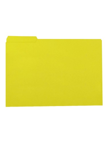 SUBCARPETA FL 250 GR. GIO C/PESTAÑA IZQUIERDA AMARILLO C/50