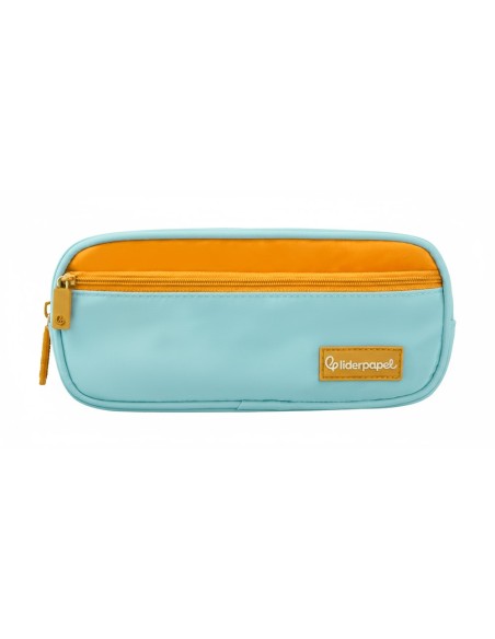 ESTUCHE PORTATODO LIDERPAPEL DUO 2 CRE BOLSILLO FRT AZ CL 220X90X50