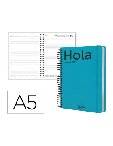 AGENDA OFICINA  2027 ESP.CLASSIC D/P A5  TURQ.