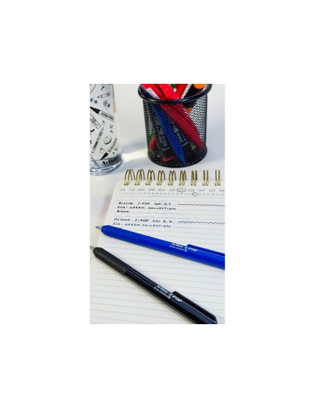 BOLIGRAFO ARTLINE J-POP ECO GREEN RETRACTIL TINTA GEL 0,7MM VE.