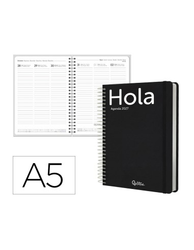 AGENDA OFICINA  2027 ESP.CLASSIC S/V A5 BILINGUE 70G PAPEL FSC NG.