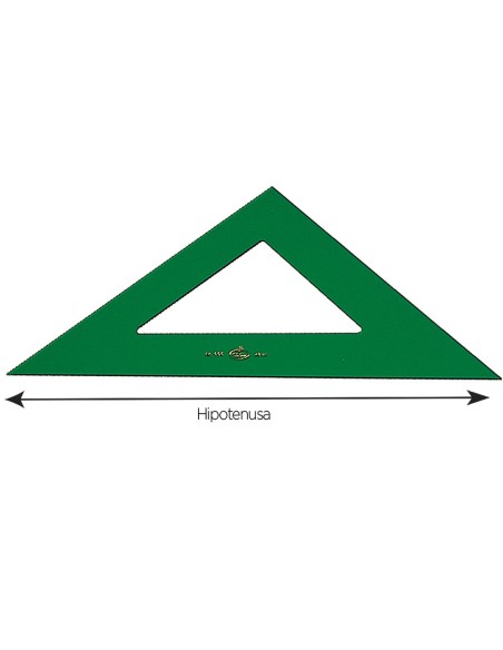 ESCUADRA FABER 25 CM PLASTICO VERDE