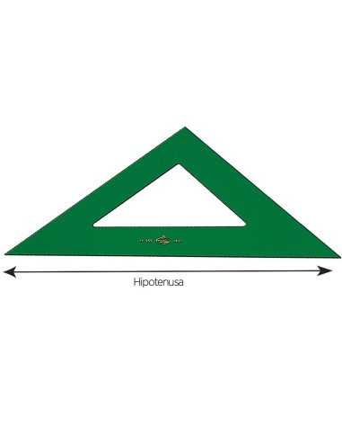 ESCUADRA FABER 28 CM PLASTICO VERDE