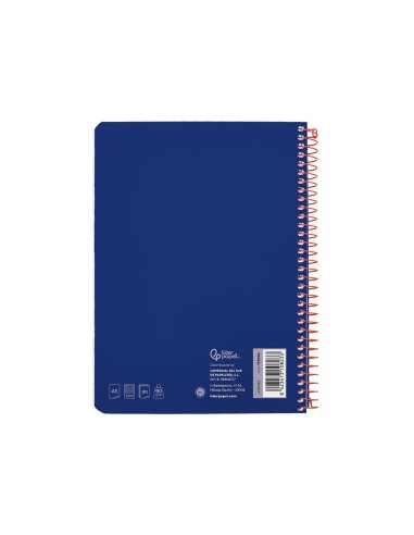 CUADERNO ESP. WITTY A5 T.DURA 4MM 80H. 75GR. AZ. MARINO**09782