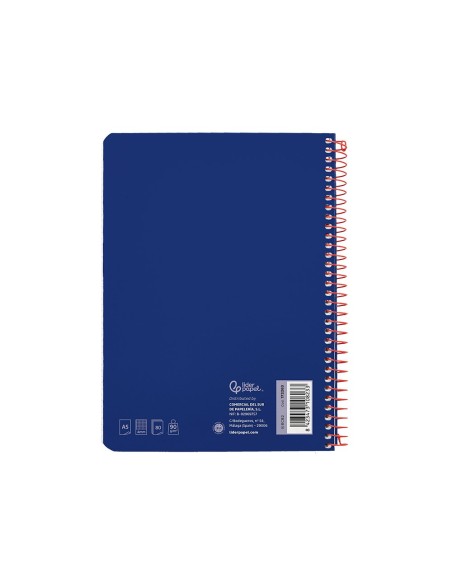 CUADERNO ESP. WITTY A5 T.DURA 4MM 80H. 75GR. AZ. MARINO**09782