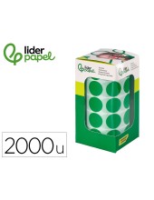 GOMETS  AUTOADHESIVO CIRCULOS 20MM VE. ROLLO 2000 UD.EN CAJA CARTON