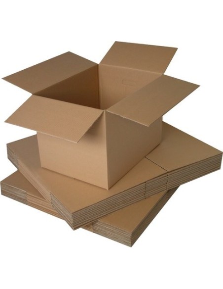 CAJA DE EMBALAR ANONIMA 600X400X400 DOBLE 8 MM. MARRON