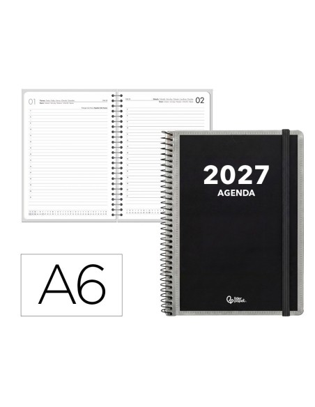 AGENDA OFICINA  2027 ESP.PERSONALIZABLE D/P A6 BILINGUE 70G PAPEL FSC