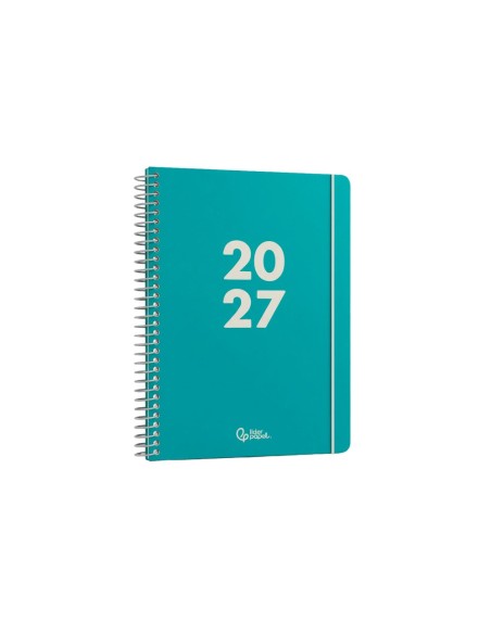 AGENDA OFICINA  2027 ESP.BASIC D/P A5 BILINGUE 60G PAPEL FSC TURQ.