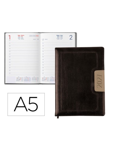 AGENDA ENCUADERNADA  2027 DORIOS 15X21 CM D/P BILINGUE PAPEL 70 G FSC
