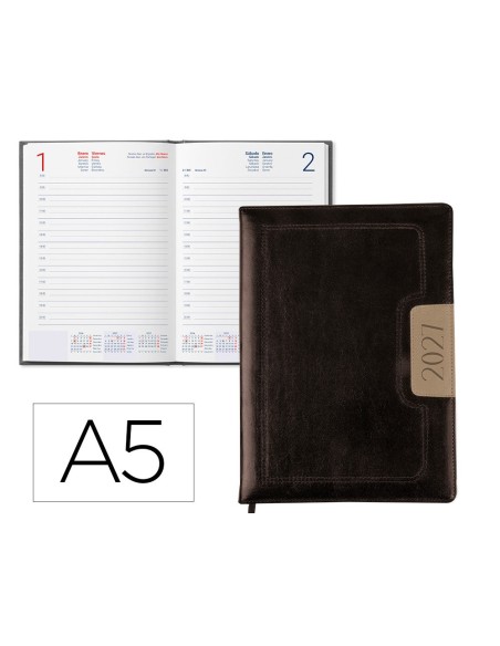 AGENDA ENCUADERNADA  2027 DORIOS 15X21 CM D/P BILINGUE PAPEL 70 G FSC