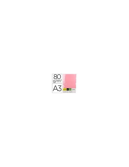 PAPEL  A3 80 G ROSA PQ.DE 500H.