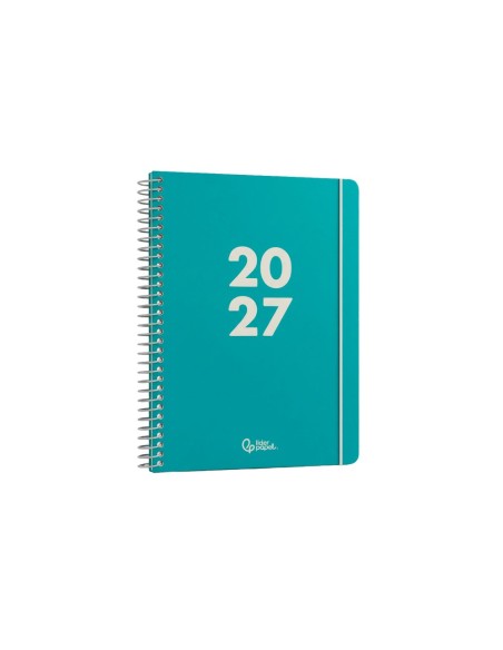 AGENDA OFICINA  2027 ESP.BASIC S/V A5 BILINGUE 60G PAPEL FSC TURQ.