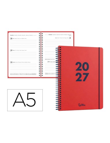 AGENDA OFICINA  2027 ESP.BASIC S/V A5 BILINGUE 60G PAPEL FSC RJ.