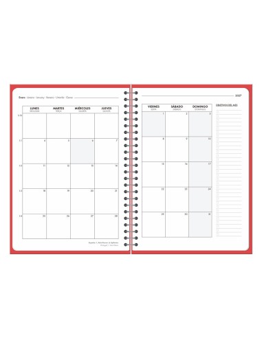 AGENDA OFICINA  2027 ESP.BASIC S/V A5 BILINGUE 60G PAPEL FSC RJ.