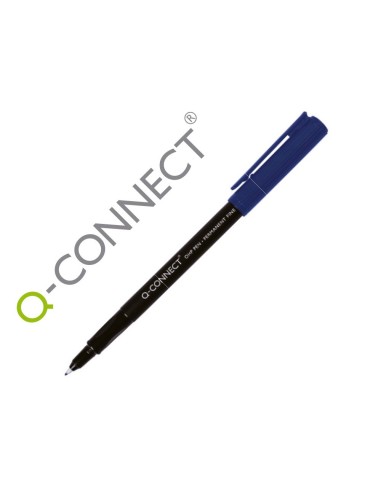 ROTULADOR Q-CON RETROPROYECCION PUNTA FIBRA 0.5 MM PERM.AZUL