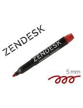 ROTULADOR ZENDESK MARCADOR PERMANENTE RJ. RED.5MM RECARGABLE