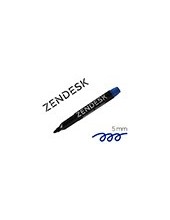 ROTULADOR ZENDESK MARCADOR PERMANENTE AZ. RED.5MM RECARGABLE 2