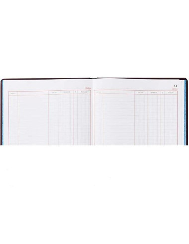 LIBRO MIQUELRIUS 4º APAISADO 100 H.CUENTAS CORRIENTES DEBE HABER Y SA