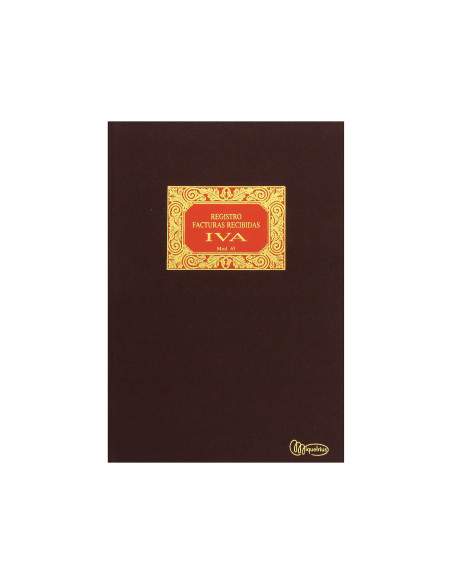 LIBRO MIQUELRIUS N. 65 FL.100 H.FACTURAS RECIBIDAS