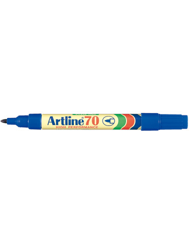 ROTULADOR ARTLINE MARCADOR PERM.EK-70 AZUL PUNTA RED.1.5 MM PAPEL MET