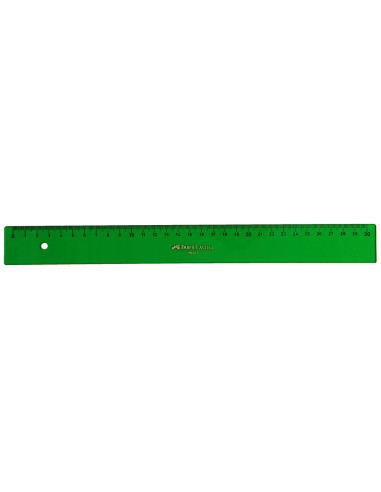 REGLA FABER 30 CM PLASTICO VERDE