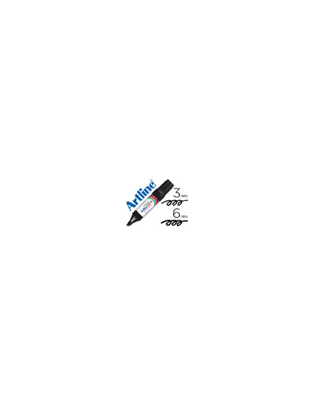 ROTULADOR ARTLINE MARCADOR PERM.EK-50 NEGRO PUNTA BISELADA 6 MM PAPEL