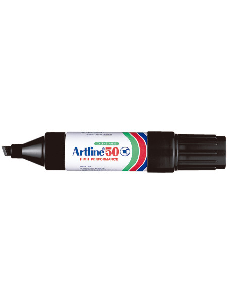 ROTULADOR ARTLINE MARCADOR PERM.EK-50 NEGRO PUNTA BISELADA 6 MM PAPEL