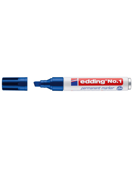 ROTULADOR EDDING MARCADOR PERM.1 AZUL PUNTA BISELADA 5 MM