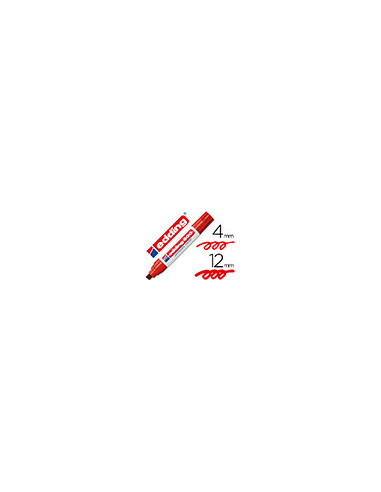 ROTULADOR EDDING MARCADOR PERM.800 ROJO PUNTA BISELADA 12 MM