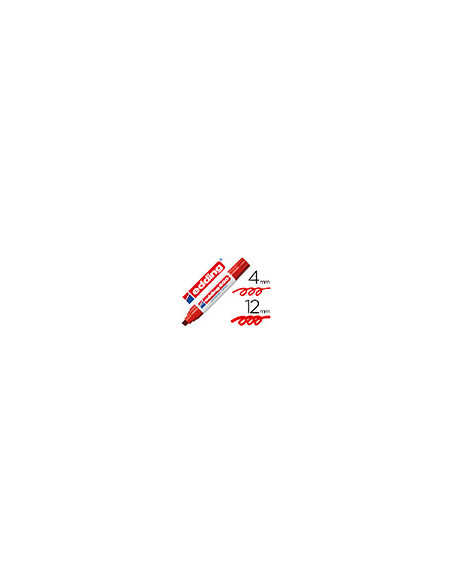 ROTULADOR EDDING MARCADOR PERM.800 ROJO PUNTA BISELADA 12 MM
