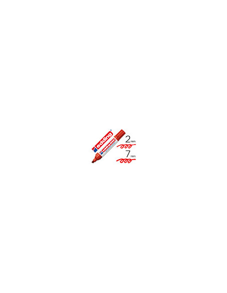 ROTULADOR EDDING MARCADOR PERM.500 ROJO PUNTA BISELADA 7 MM
