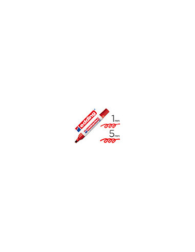 ROTULADOR EDDING MARCADOR PERM.1 ROJO PUNTA BISELADA 5 MM