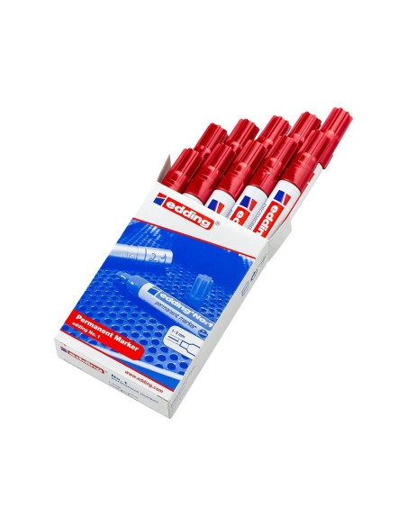 ROTULADOR EDDING MARCADOR PERM.1 ROJO PUNTA BISELADA 5 MM