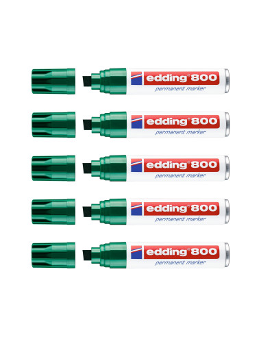ROTULADOR EDDING MARCADOR PERM.800 VER PUNTA BISELADA 12 MM